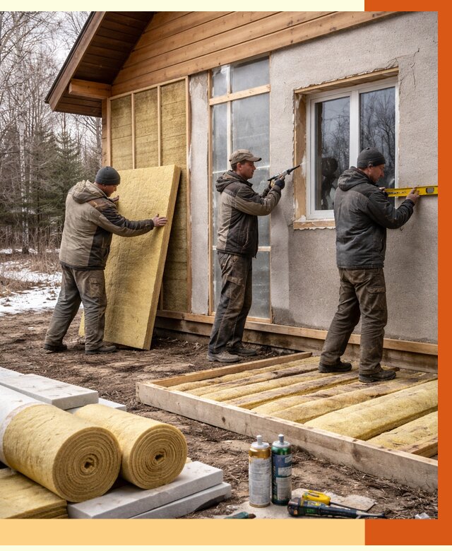 Утепление дачного дома в Истре от 4826 руб/м2 — недорого | ТепломастерСта