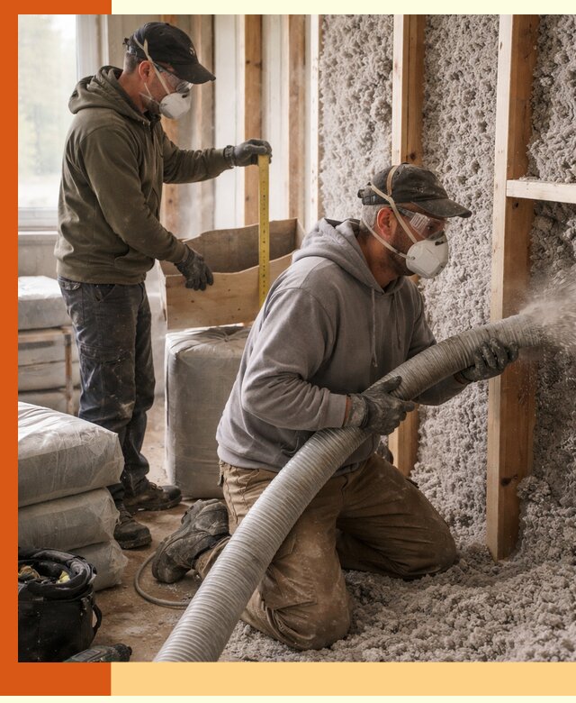 Утепление таунхауса эковатой в Истре для максимально теплых стен