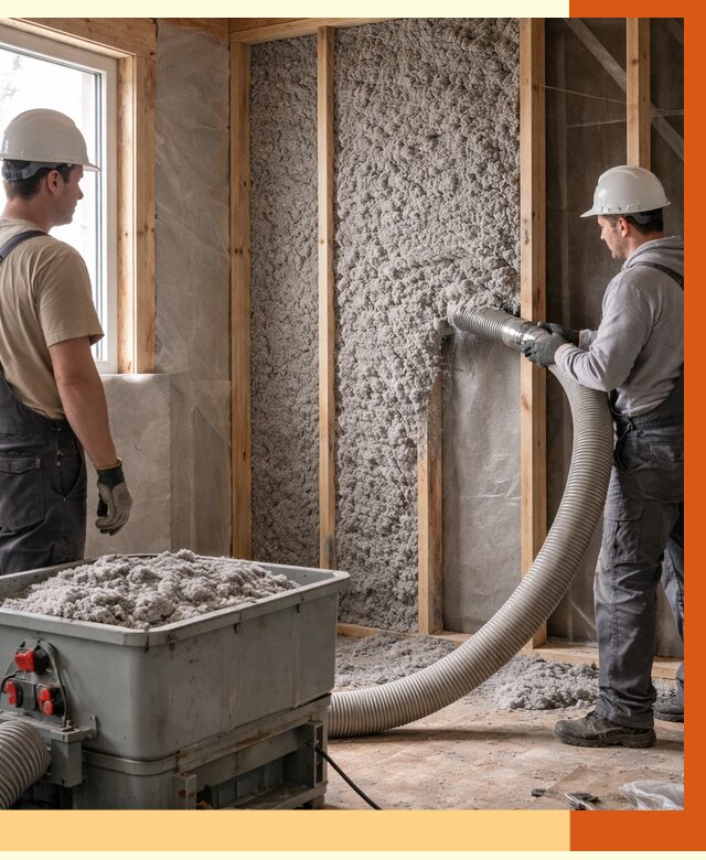 Утепление каркасного дома эковатой в Истре от 1829 руб. | ТепломастерСта