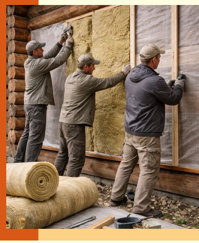 Утепление деревянного дома в Истре эффективными технологиями