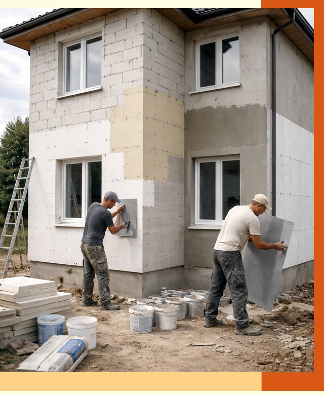 Утепление дома из газобетона в Истре от 4267 руб./м² — заказать у ТепломастерСта