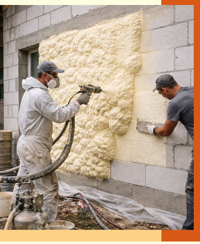 Утепление дома из газобетона ППУ в Истре от 4877 руб./м² под ключ | ТепломастерСта