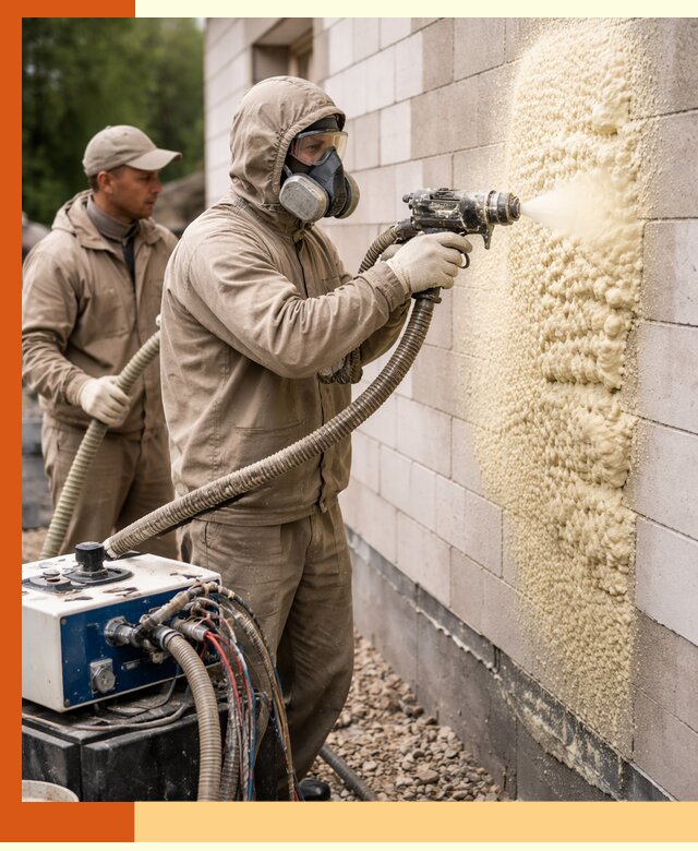 Утепление дома из газобетона ППУ в Истре — надежная теплоизоляция