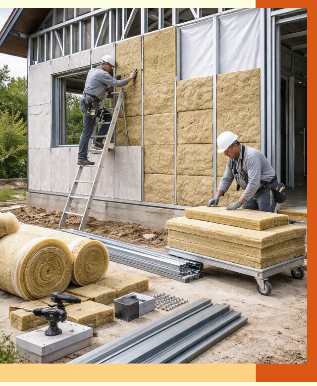 Утепление дома из ЛСТК в Истре от 5283 руб./м² — профессионально | ТепломастерСта