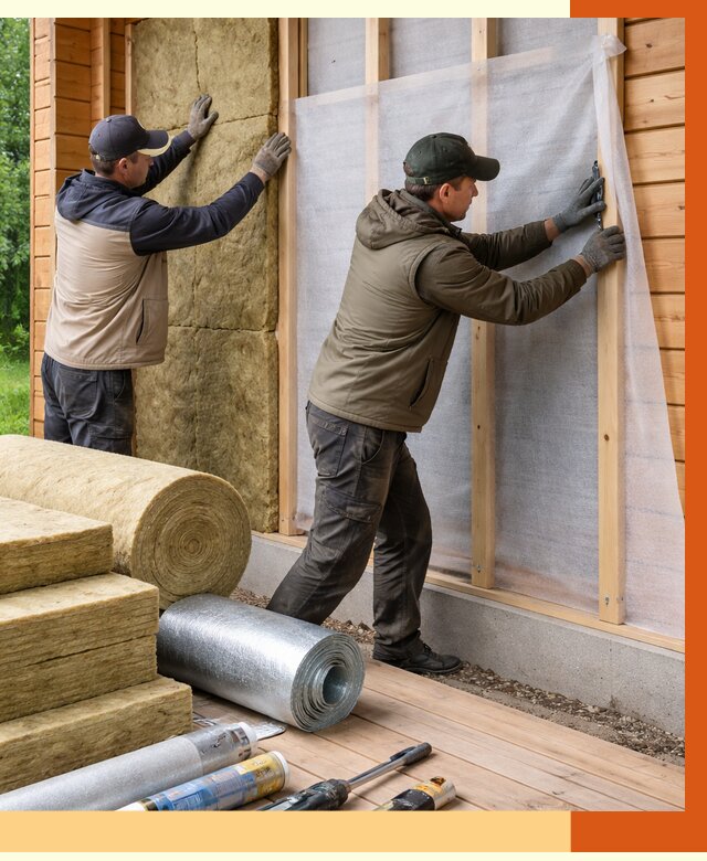 Утепление дома из двойного бруса в Истре от 4877 руб./м² — ТепломастерСта под ключ