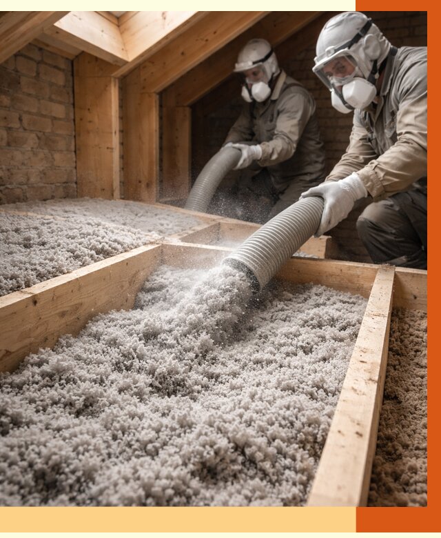 Утепление коттеджа эковатой в Истре от 2540 руб./м² — комплексная задувка и монтаж | ТепломастерСта