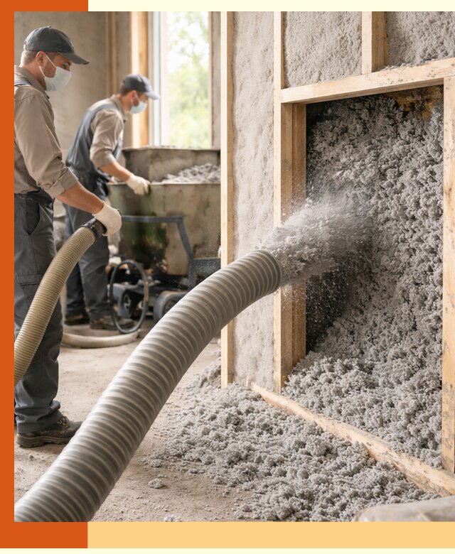 Утепление коттеджа эковатой в Истре с гарантией качества