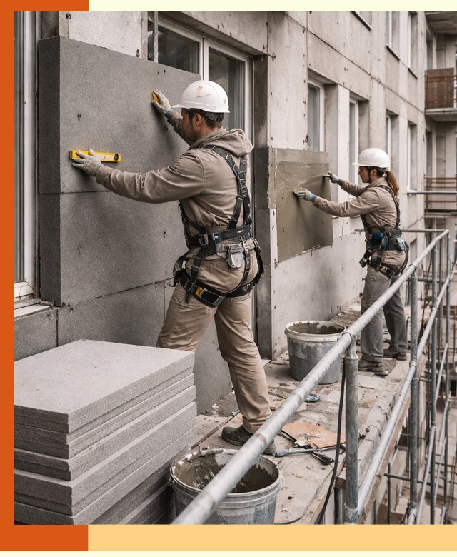 Утепление квартиры снаружи под ключ в Истре