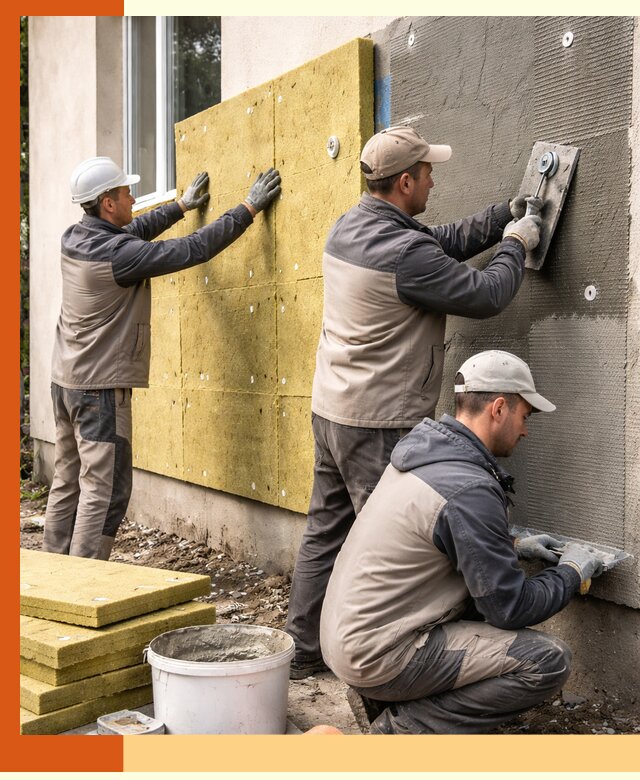 Утепление фасада под штукатурку в Истре — энергоэффективная технология