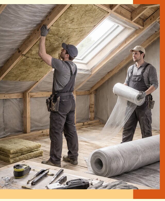 Утепление крыши изнутри мансарды в Истре от 4267 руб./м² | ТепломастерСта