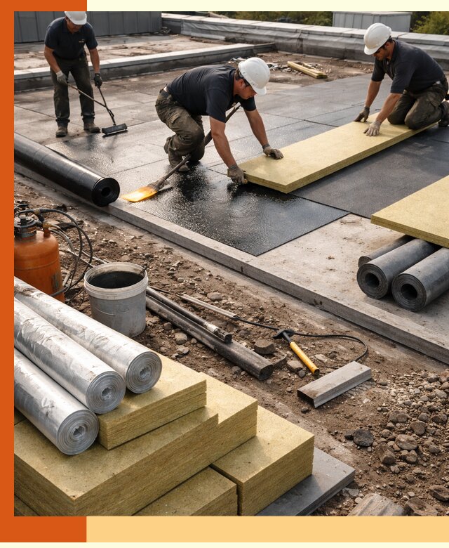 Утепление плоской крыши в Истре — надежная теплоизоляция и герметизация