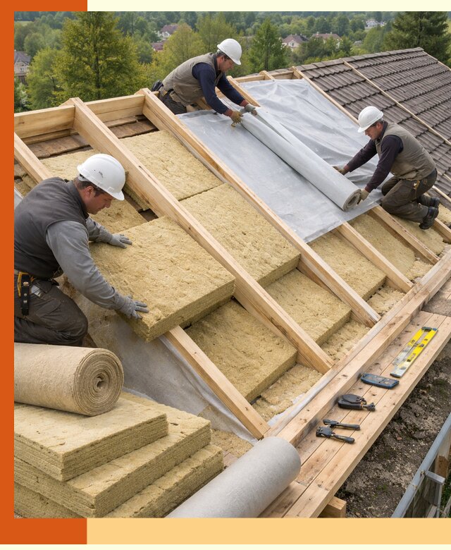 Утепление скатной крыши в Истре качественно и надёжно