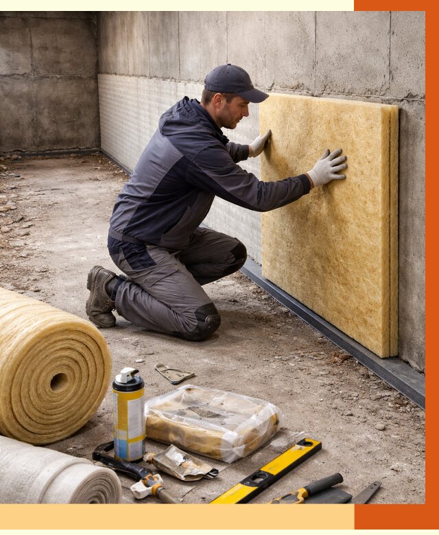 Утепление фундамента изнутри в Истре от 4267 руб./м2 — работы под ключ | ТепломастерСта