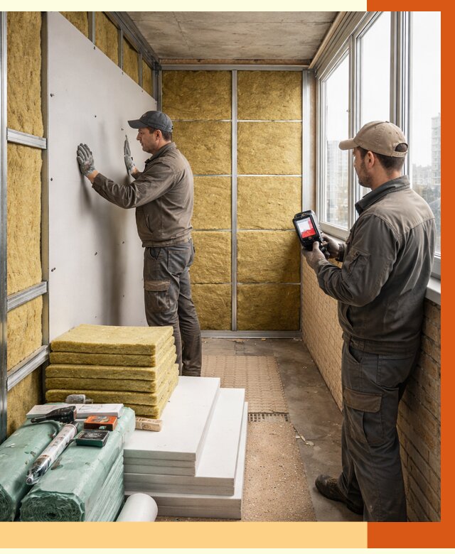 Утепление балкона в Истре от 4572 руб. под ключ | ТепломастерСта