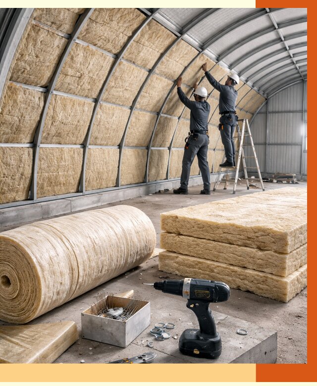 Утепление арочного ангара в Истре от 3251 руб./м2 под ключ | ТепломастерСта