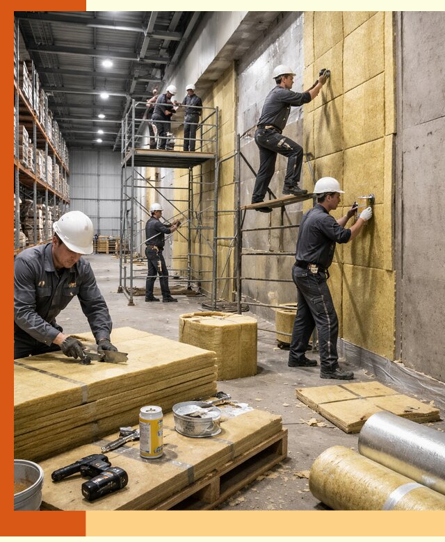 Утепление логистического центра в Истре качественно и экономично