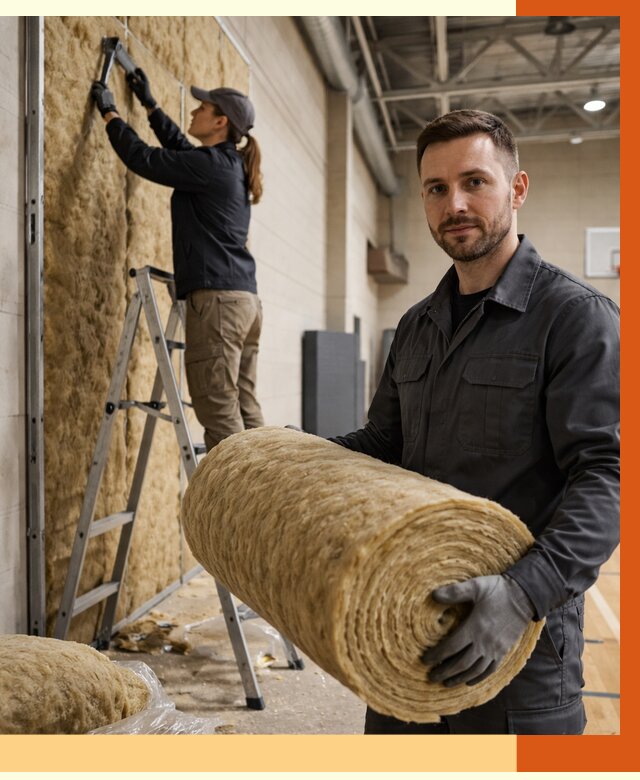 Утепление спортзала в Истре от 7620 руб/м2 — комплексное утепление под ключ | ТепломастерСта