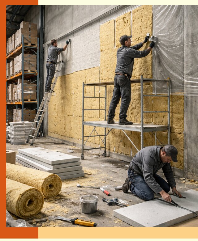 Утепление холодного склада под ключ в Истре