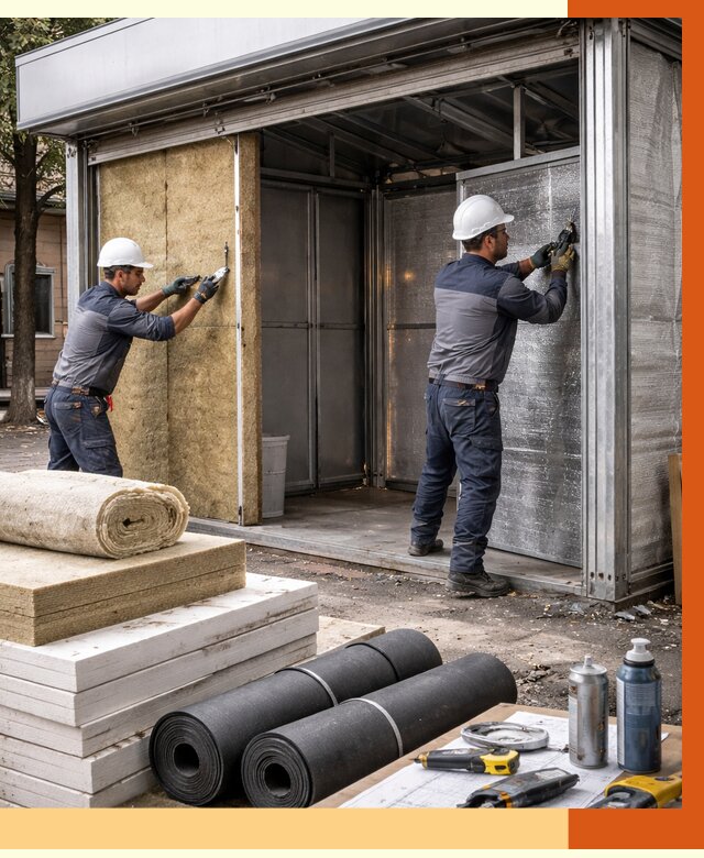 Утепление павильона шаурма в Истре под ключ от 1219 руб. за м² | ТепломастерСта