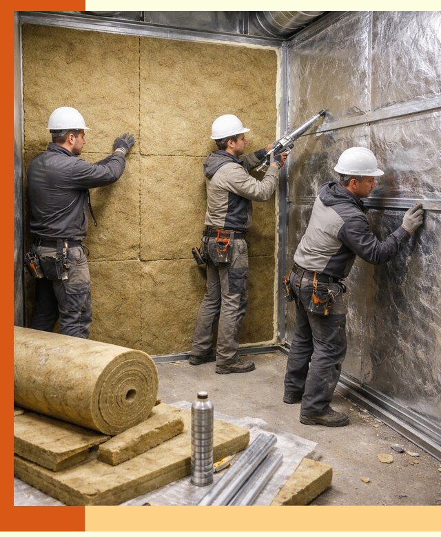 Утепление венткамеры в Истре — качественная теплоизоляция и шумопоглощение