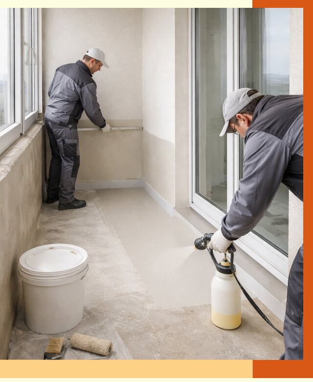 Утепление балкона жидкой теплоизоляцией в Истре от 5842 руб./м2 | ТепломастерСта