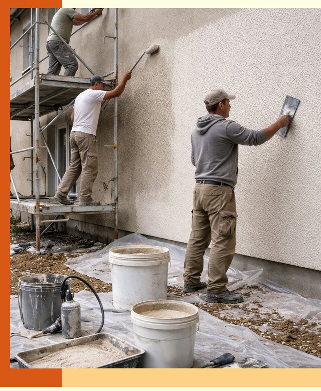 Утепление фасада жидкой пробкой в Истре