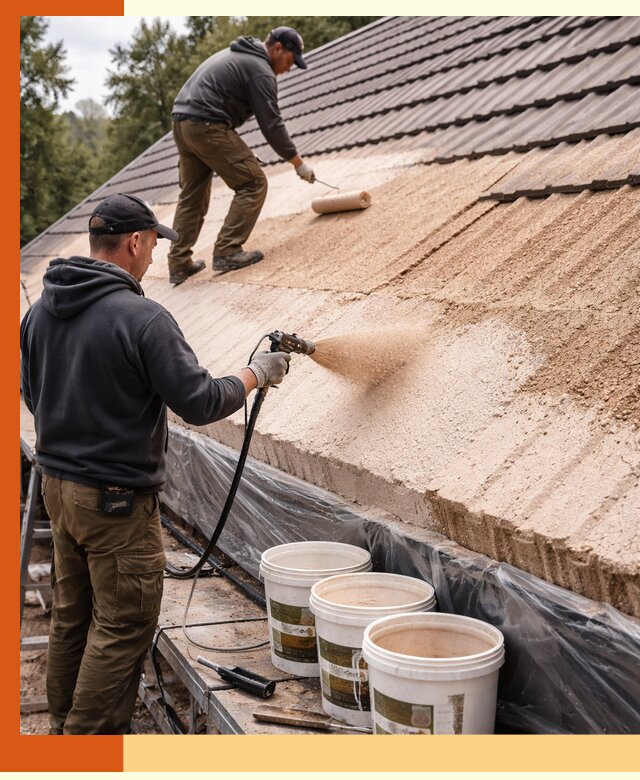 Утепление кровли жидкой пробкой в Истре для домов и зданий