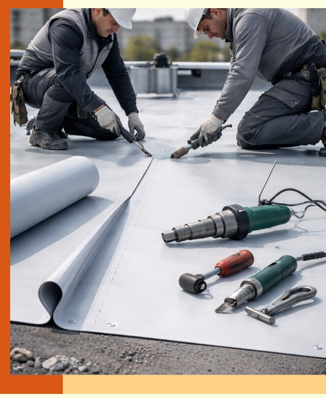 Гидроизоляция мембранной кровли в Истре: монтаж и ремонт быстро