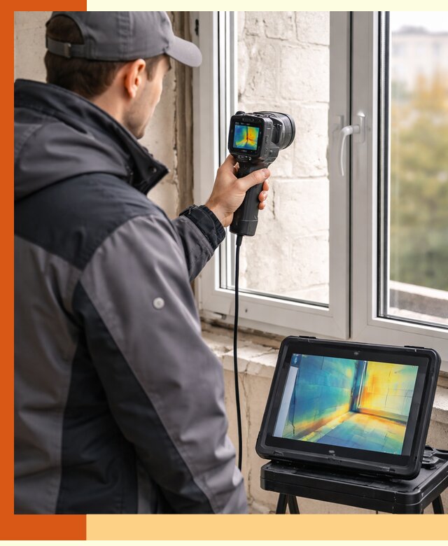 Тепловизионное обследование дома в Истре для выявления утечек тепла