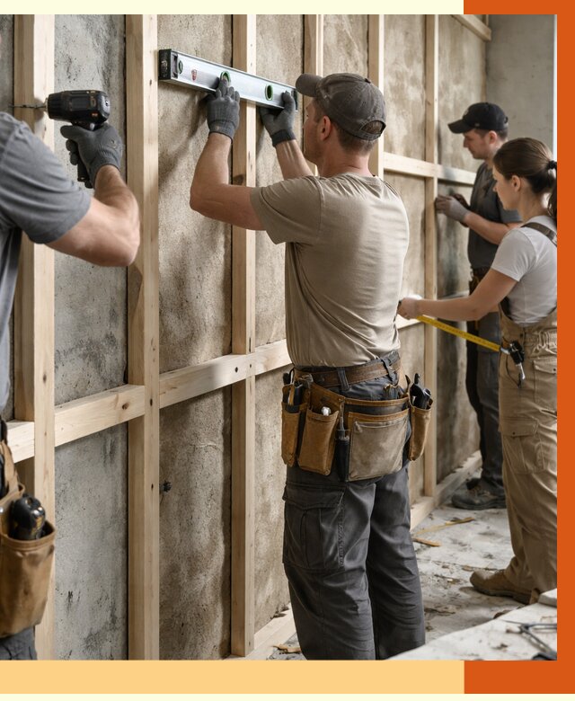 Монтаж обрешетки под утепление в Истре от 1168 руб/м² | Заказать у ТепломастерСта